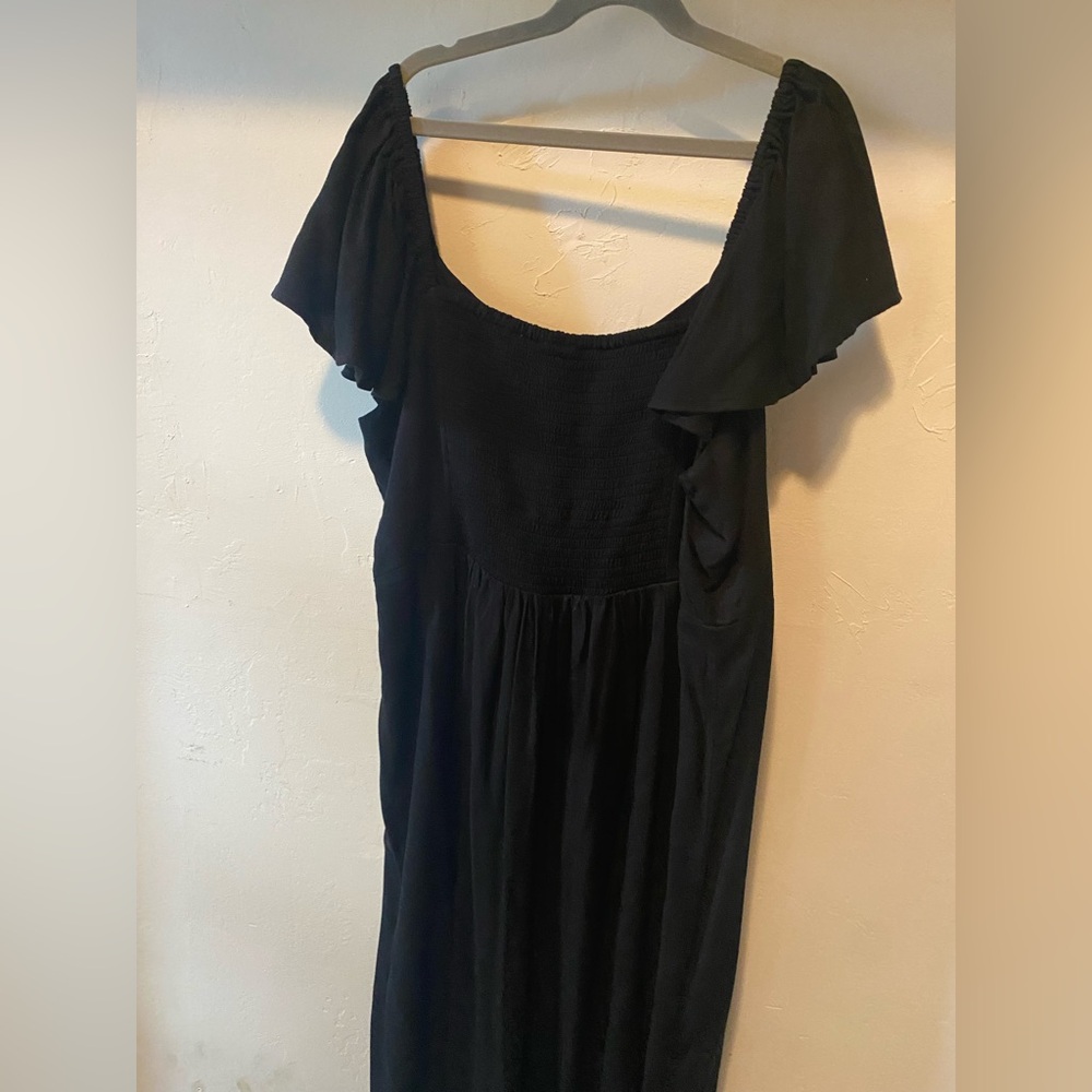 Old Navy Black Midi Dress